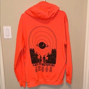 Louis Tomlinson Faith in the Future Tour Orange Graphic Hoodie
